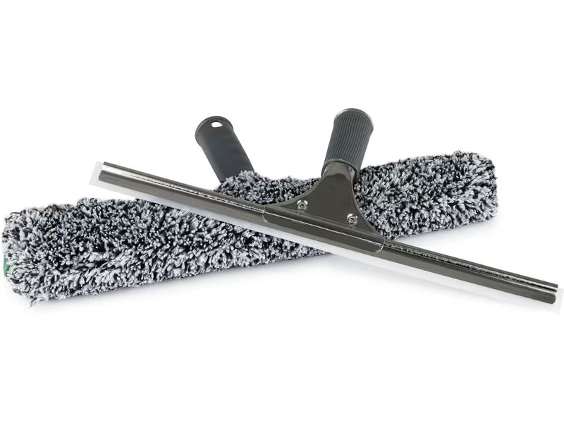 GOURMETmaxx Fensterwischer 7-teilig, Grau/Rot