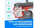 GOURMETmaxx Fensterwischer 7-teilig, Grau/Rot