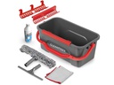 GOURMETmaxx Fensterwischer 7-teilig, Grau/Rot