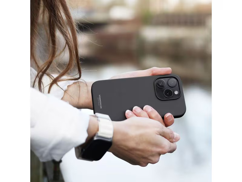 Vonmählen Back Cover Eco Silicone iPhone 15 Pro Max Black