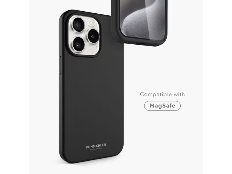 Vonmählen Back Cover Eco Silicone iPhone 15 Pro Max Black
