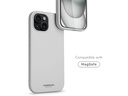 Vonmählen Back Cover Eco Silicone iPhone 15 Plus Light Gray