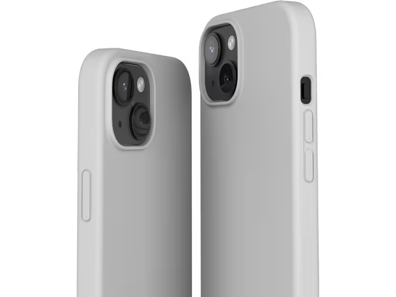 Vonmählen Back Cover Eco Silicone iPhone 15 Plus Light Gray