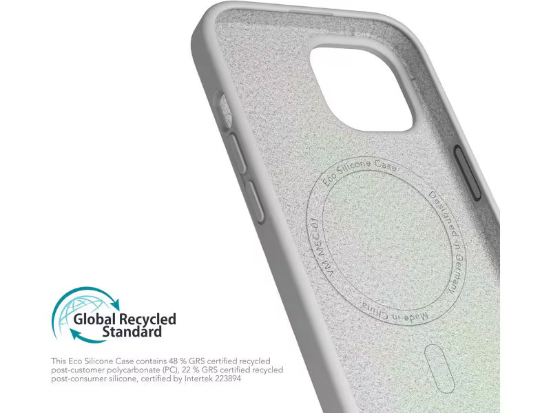 Vonmählen Back Cover Eco Silicone iPhone 15 Plus Light Gray