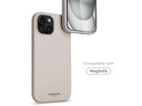 Vonmählen Back Cover Eco Silicone iPhone 15 Plus Cream