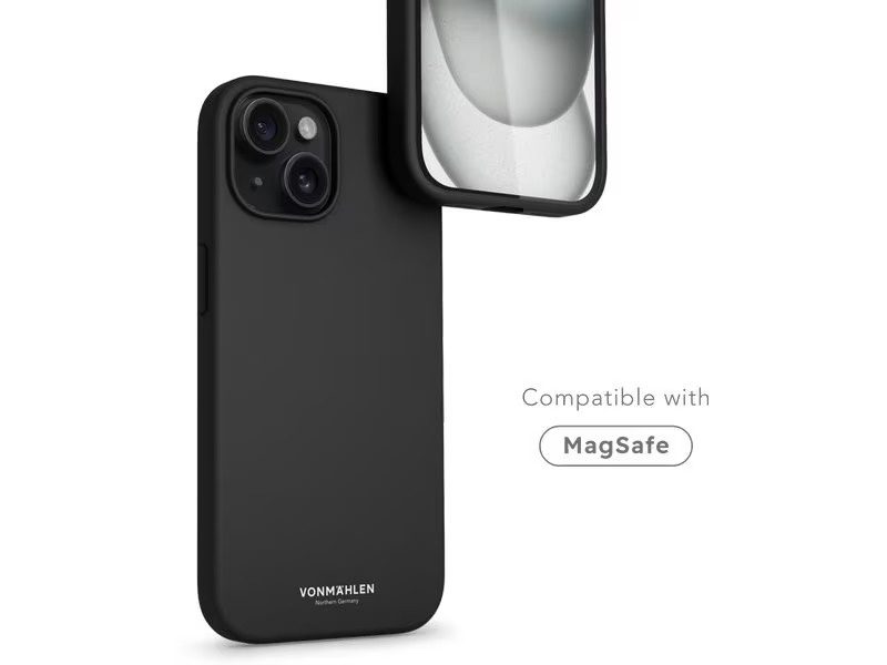 Vonmählen Back Cover Eco Silicone iPhone 15 Plus Black