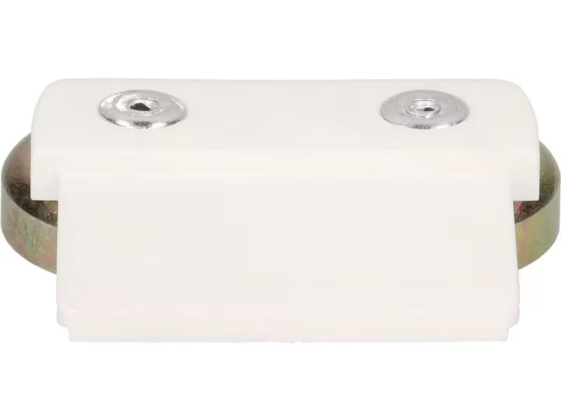 Max Hauri Halterung mit Magnet, flach, CUBO, Weiss 2 Stück