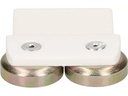 Max Hauri Halterung mit Magnet, flach, CUBO, Weiss 2 Stück