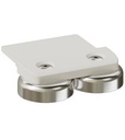 Max Hauri Halterung mit Magnet, flach, CUBO, Weiss 2 Stück