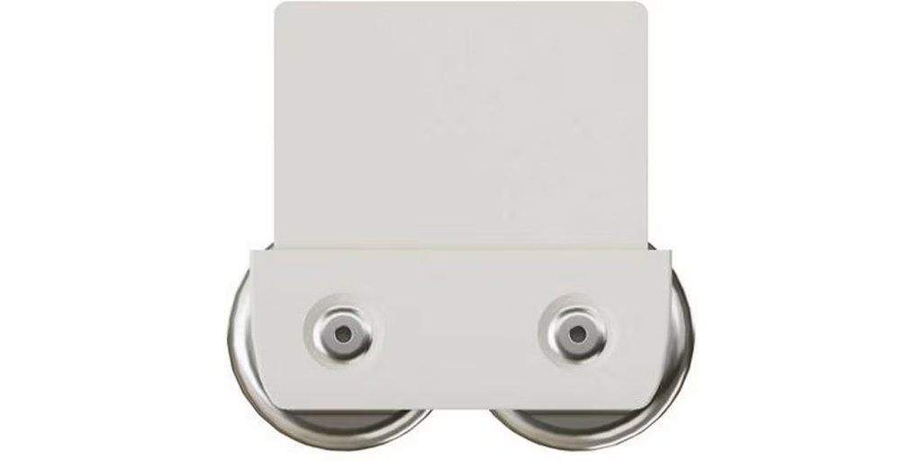 Max Hauri Halterung mit Magnet, flach, CUBO, Weiss 2 Stück