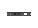 Max Hauri Steckdoseneinheit CUBO 2x T13, USB-A/C, Leermodul Schwarz