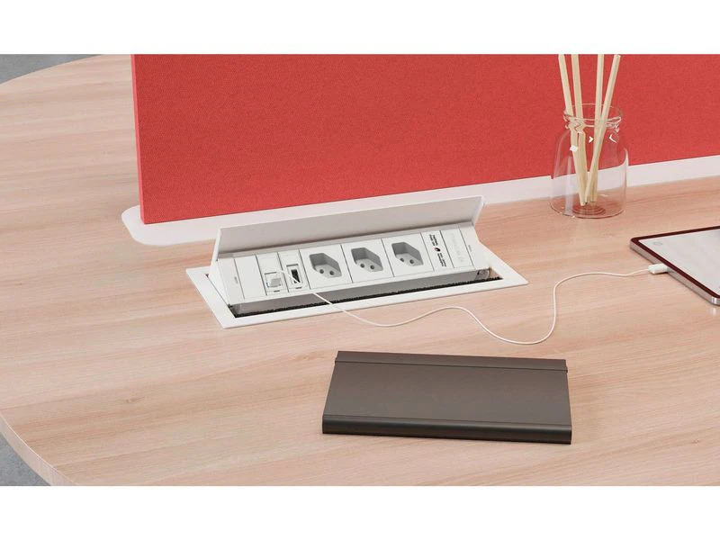 Max Hauri Einbaurahmen BOX S 3-Fach Weiss