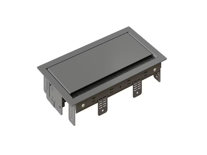 Max Hauri Einbaurahmen BOX S 3-Fach Grau