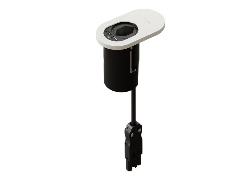 Max Hauri Steckdoseneinheit ORBIT T13, 2x USB-C Weiss