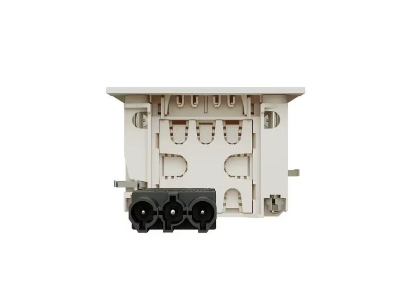 Max Hauri Steckdoseneinheit INTRO2.0 T13, USB-A/C, Leermodul Weiss