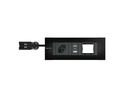 Max Hauri Steckdoseneinheit INTRO2.0 T13, USB-A/C, Leermodul Schwarz