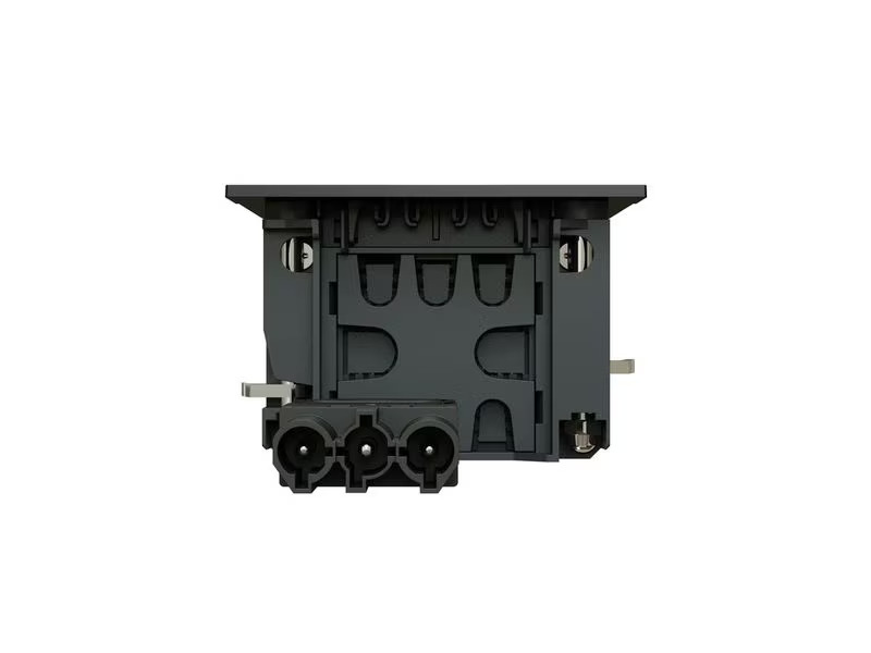 Max Hauri Steckdoseneinheit INTRO2.0 T13, USB-A/C, Leermodul Schwarz