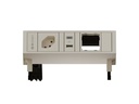 Max Hauri Steckdoseneinheit SUPRA T13, USB-A/C, Leermodul Weiss
