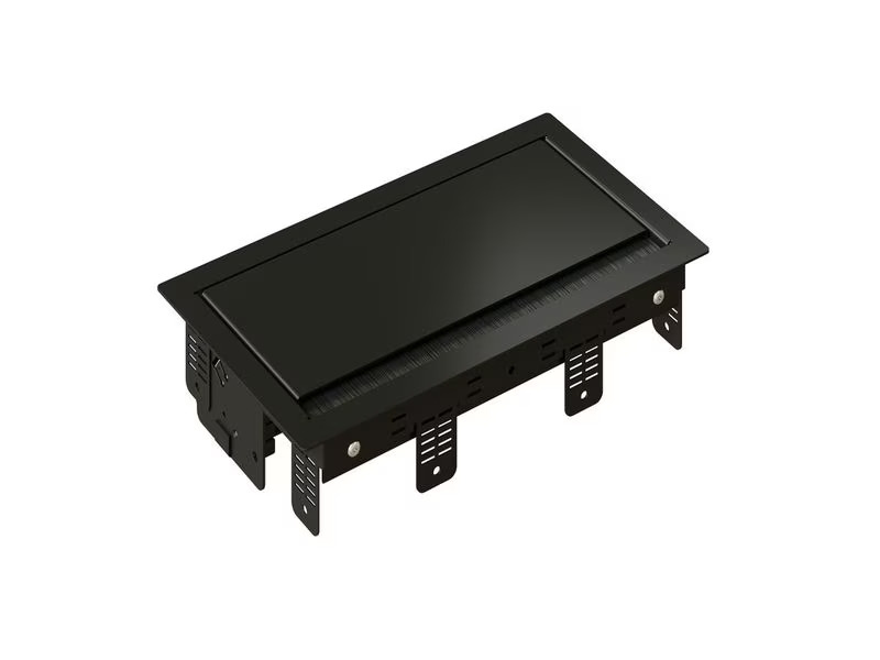 Max Hauri Einbaurahmen BOX S 3-Fach Schwarz