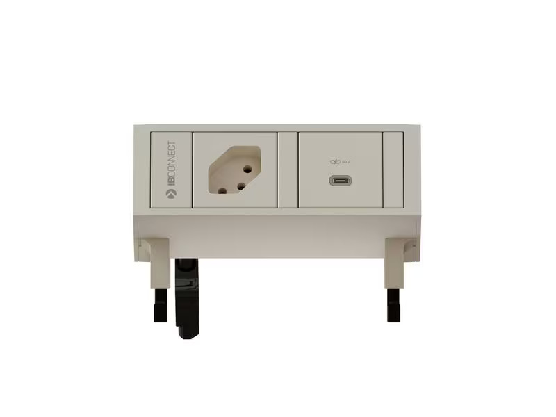 Max Hauri Steckdoseneinheit SUPRA T13, USB-C 60W Weiss