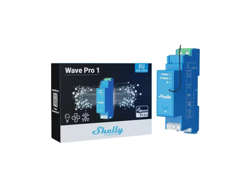 Shelly WLAN-Schaltaktor Qubino Wave PRO 1, Z-Wave