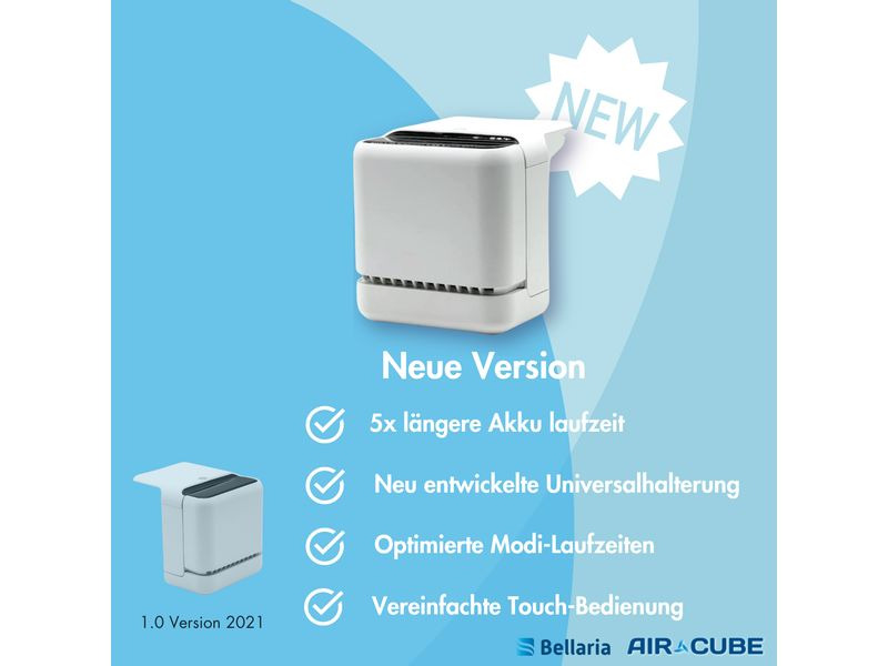 BellariaTech Luft- und WC-Reiniger Air Cube V2 Weiss