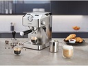 Caso Siebträgermaschine Espresso Gourmet Silber