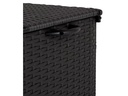 COCON Gartenbox Victoria, 133 x 63 x 45 cm, Schwarz