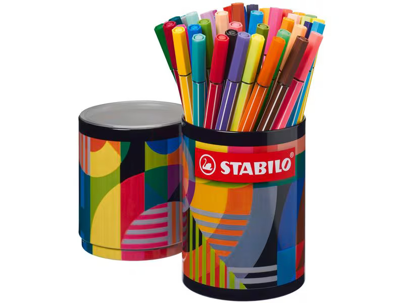 STABILO Fasermaler Pen 68, 45er ARTY Metalletui
