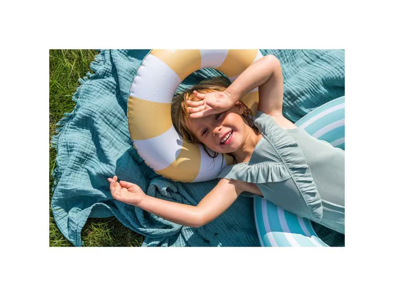Quut Schwimmring Medium Banana Blue 60 cm