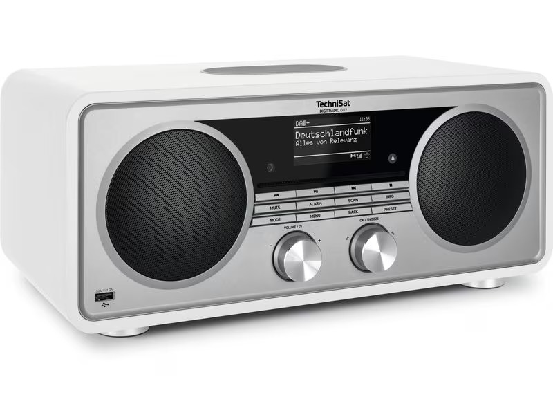 Technisat DAB+ Radio DigitRadio 602 Silber/Weiss
