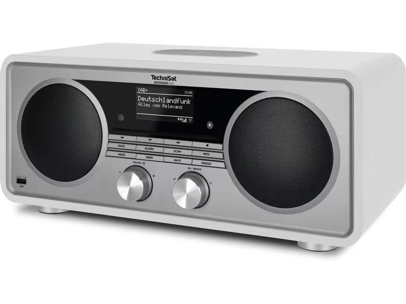 Technisat DAB+ Radio DigitRadio 602 Silber/Weiss