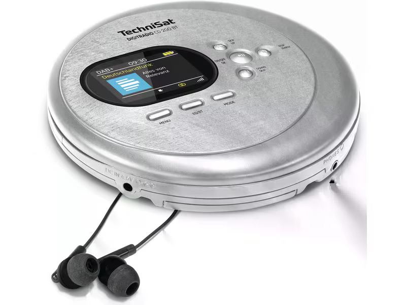 Technisat CD-Player Digitradio CD 2Go BT Silber