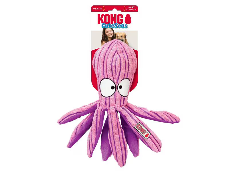 Kong CuteSeas Tintenfisch, 35 cm, rosa