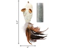 Kong Cat Refillables Plüschmaus mit Federn 12 cm, 40g