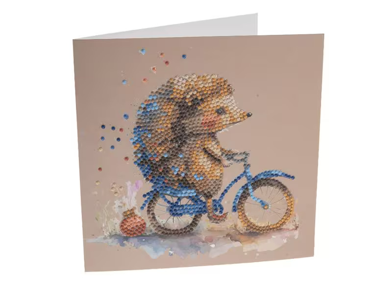 CRAFT Buddy Bastelset Crystal Art Card Igel
