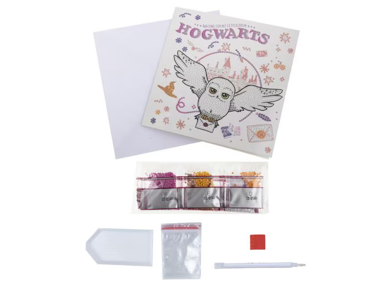 CRAFT Buddy Bastelset Crystal Art Card Hogwarts &amp; Hedwig