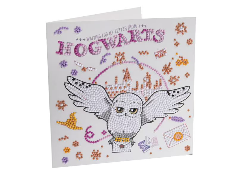 CRAFT Buddy Bastelset Crystal Art Card Hogwarts &amp; Hedwig