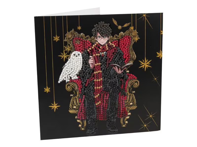 CRAFT Buddy Bastelset Crystal Art Card Harry &amp; Hedwig