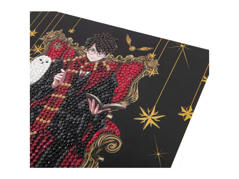 CRAFT Buddy Bastelset Crystal Art Card Harry &amp; Hedwig