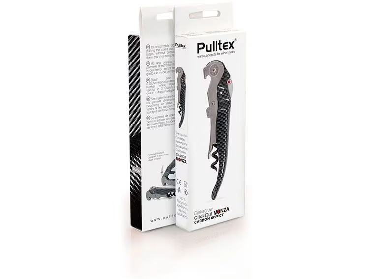 Pulltex Korkenzieher ClickCut Monza Grau/Silber