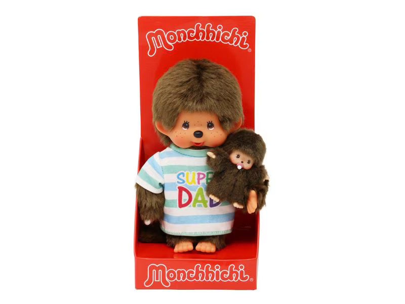 Monchhichi Kuscheltier Super Father and Baby 20 cm