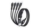 4smarts USB-C/A Multi-Ladekabel 4in2 1.2 m, Schwarz