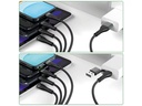 4smarts USB-C/A Multi-Ladekabel 4in2 1.2 m, Schwarz