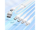 4smarts USB-Ladekabel USB-C/A Multi-Ladekabel 4in2 1.2 m, Weiss