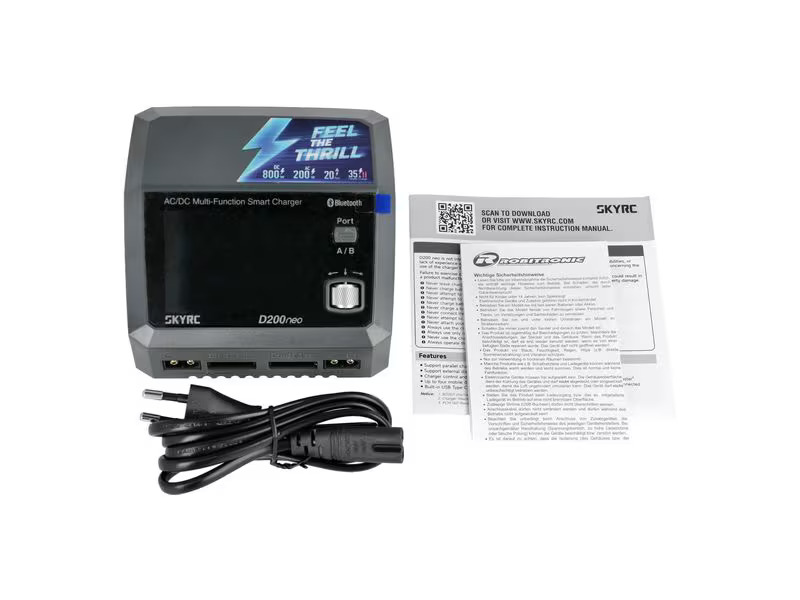 SKYRC Dual-Ladegerät D200 Neo 200W AC / 800W DC, 1-6S