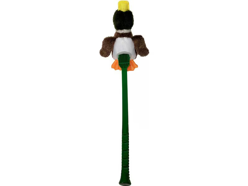 Hunter Hunde-Spielzeug Flingerz Furry Ente, Braun/Grün
