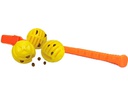Hunter Hunde-Spielzeug Flingerz Ball mit Launcher, Orange/Gelb