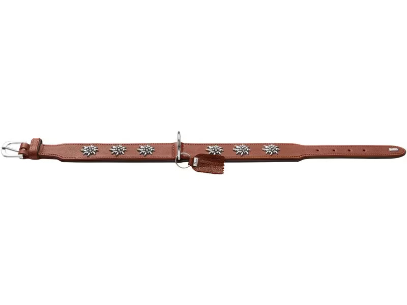 Hunter Halsband München 60/M-L, Rindsleder, Cognac/Schwarz