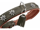 Hunter Halsband München 55/M, Rindsleder, Grün/Cognac
